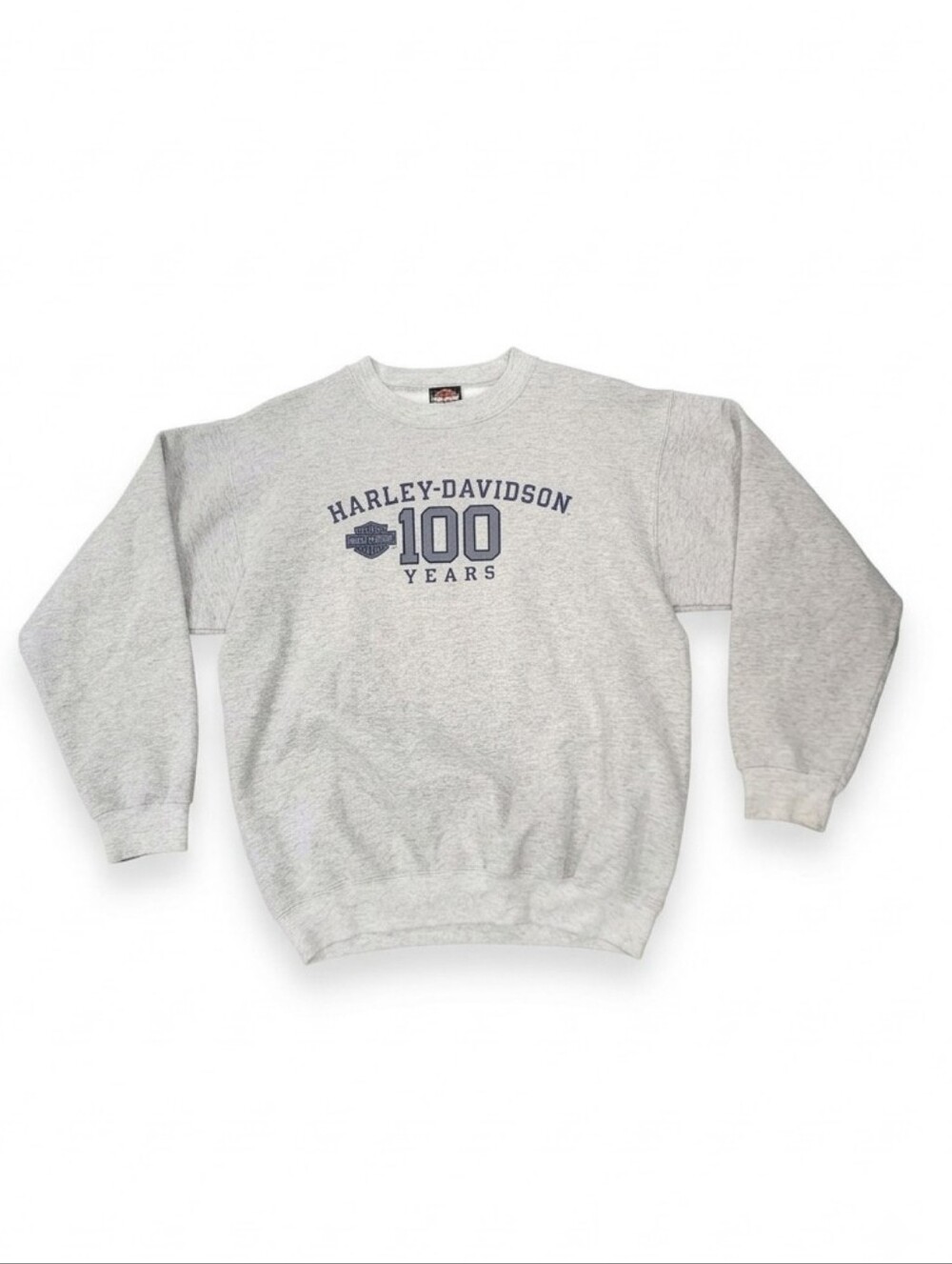 Harley-Davidson Men's 100 Years Crewneck Sweatshirt - Light Gray